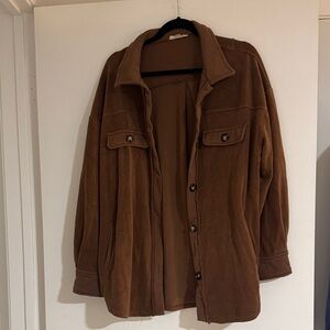 ILLA ILLA Brown Button-Up Top